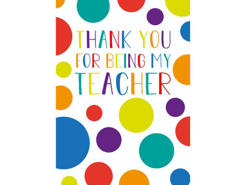 Picture of THANK YOU FOR BEING MY TEACHER CARDS
